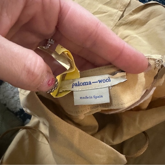 Paloma Wool Tiffany Dress 40/m/l  Yellow Beige - Picture 7 of 9